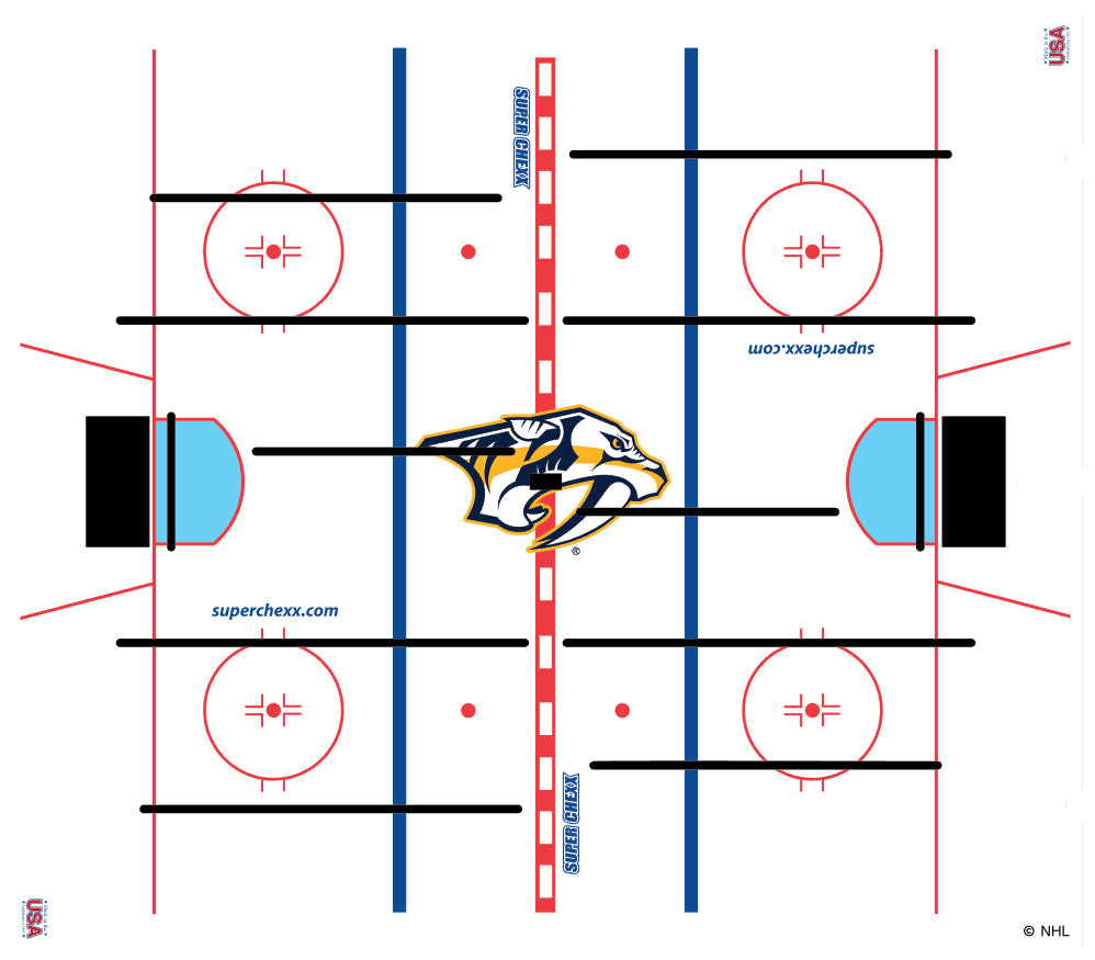 CHOOSE CENTER ICE LOGO OPTIONS_HIDDEN_PRODUCT Innovative Concepts in Entertainment, Inc. Nashville Predators Logo ICE  